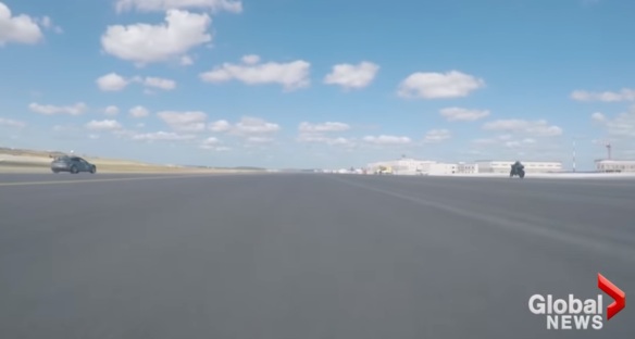 Tesla race Istanbul New Airport F1 dashcam
